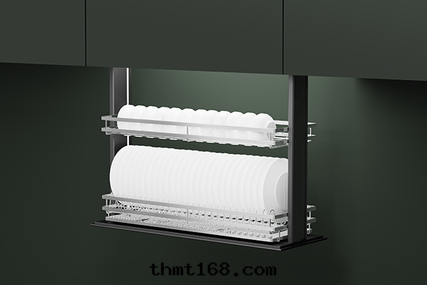 智能(néng)升(shēng)降籃讓廚房(fáng)收(shōu)納變(biàn)得更(gèng)简單